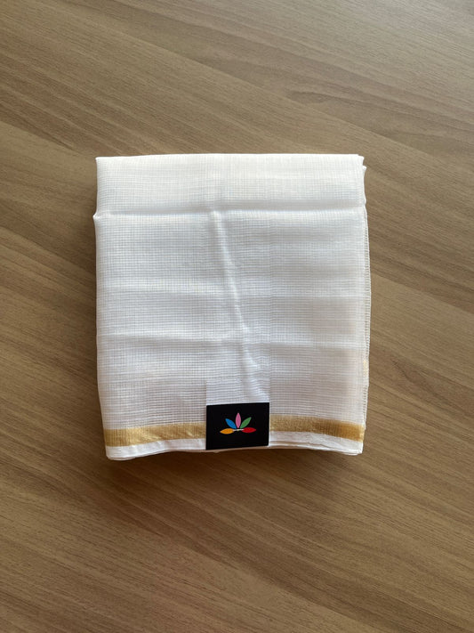 Plain Kota Duppata with Zari-21024-21025