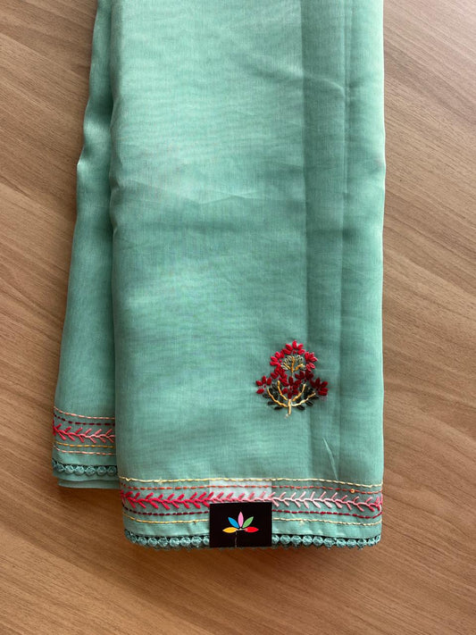 Lambani Hand Embroidered Art Silk Saree -20180