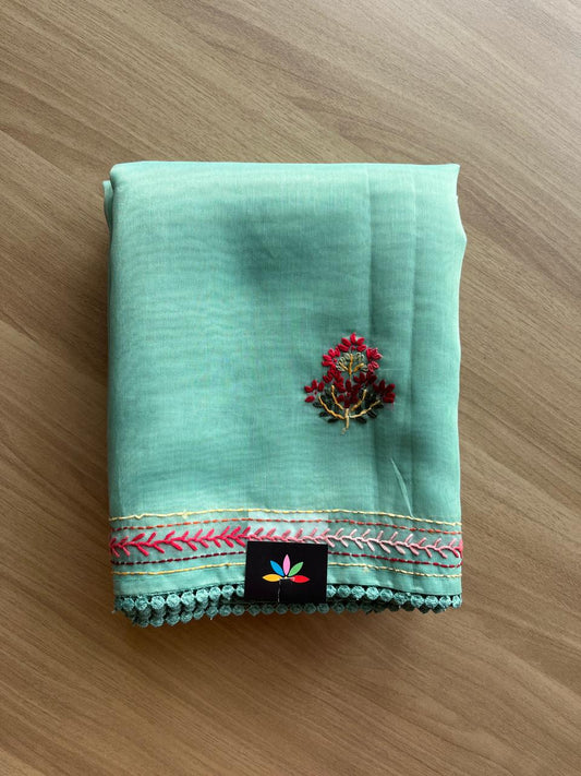 Lambani Hand Embroidered Art Silk Saree -20180