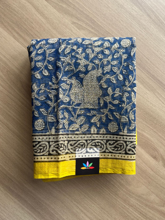 Handblock Printed Kota Doria Saree -20377-20378