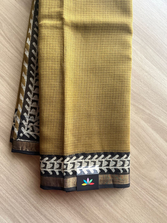 Handblock Printed Kota Doria Saree -20395-20396