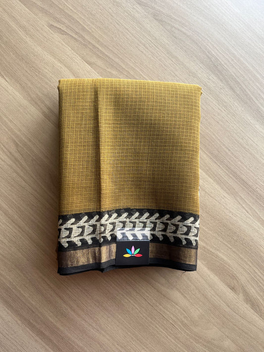 Handblock Printed Kota Doria Saree -20395-20396