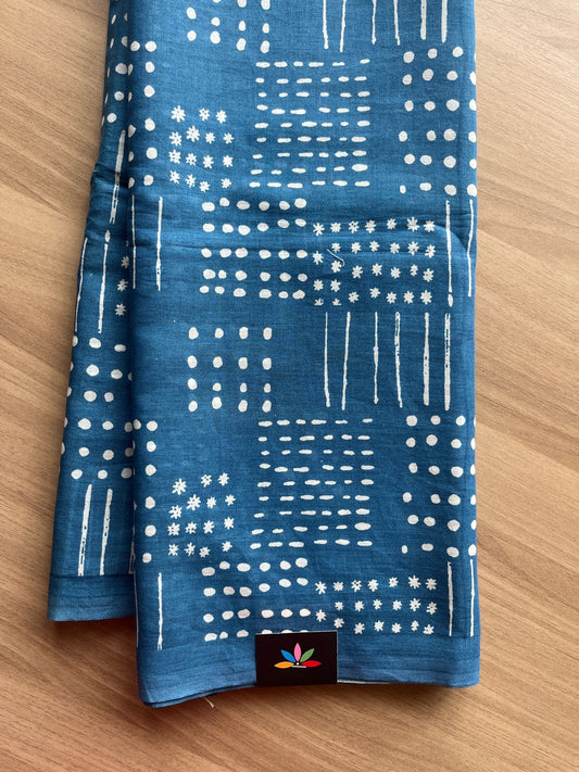 Printed Fine Mul Cotton Saree-20504
