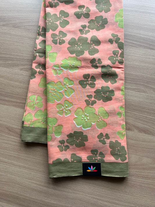 Printed Fine Mul Cotton Saree-20514