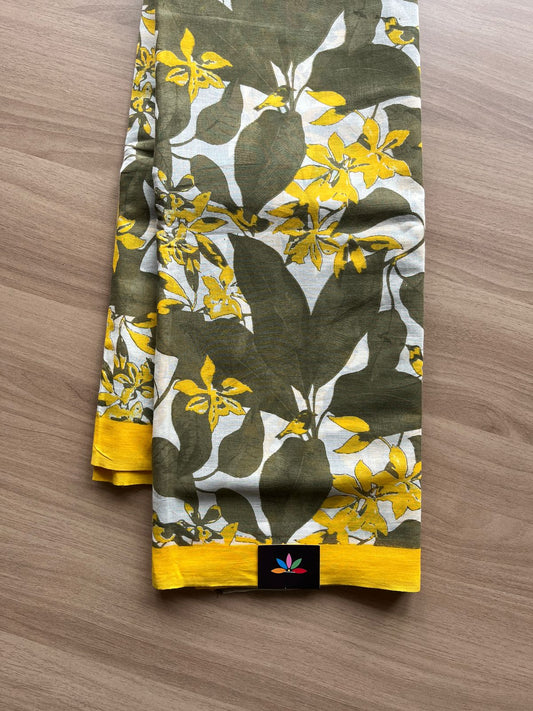 Printed Fine Mul Cotton Saree-20517