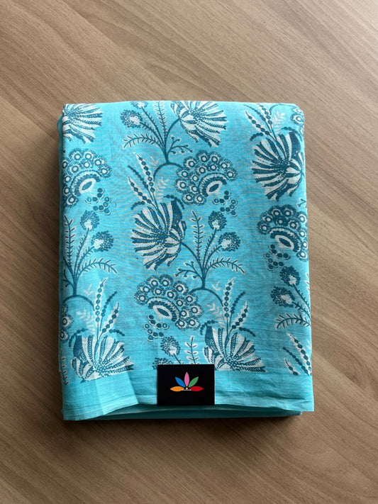 Printed Fine Mul Cotton Saree-20518