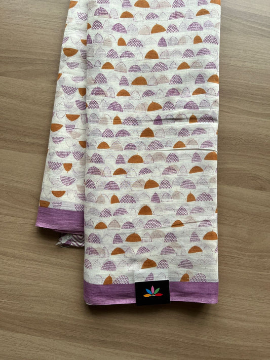 Printed Fine Mul Cotton Saree-20523