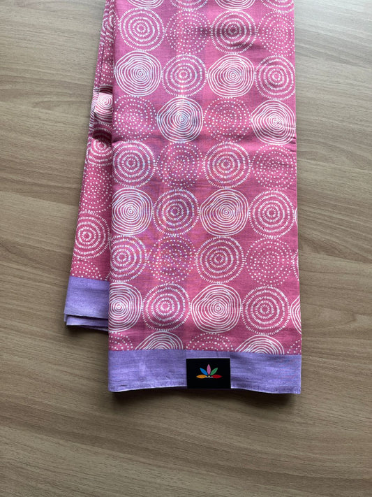 Printed Fine Mul Cotton Saree-20525