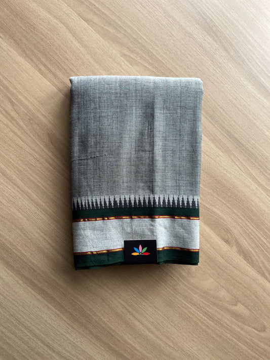 Simple Temple Border Cotton Saree -20588