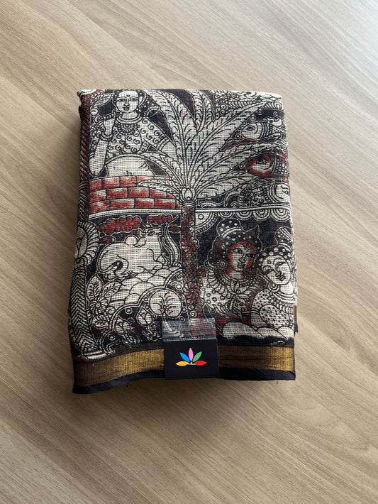 Printed Soft Kota Kalamkari Saree- 20604