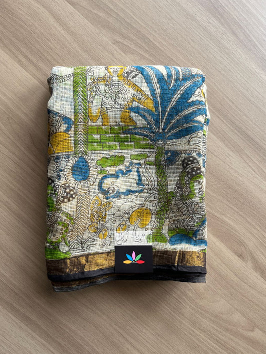 Printed Soft Kota Kalamkari Saree- 20605