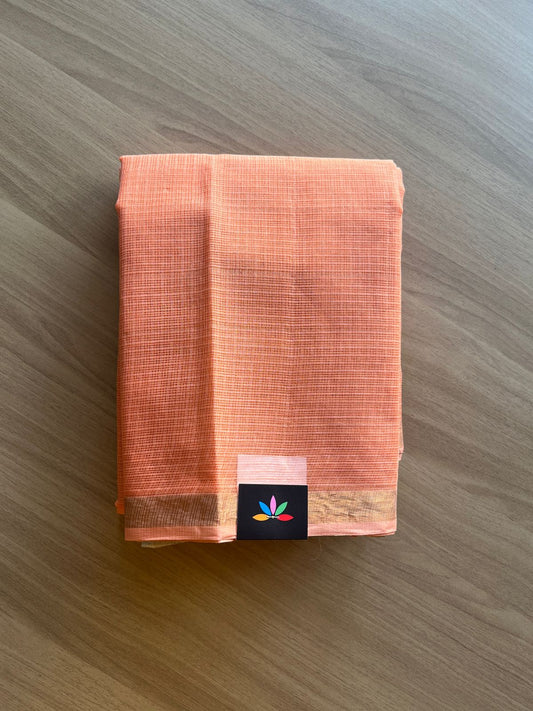 Kalamkari Pallu and Blouse Kota Cotton Saree - 20801