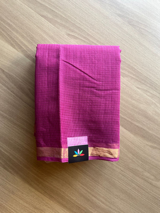 Kalamkari Pallu and Blouse Kota Cotton Saree - 20802