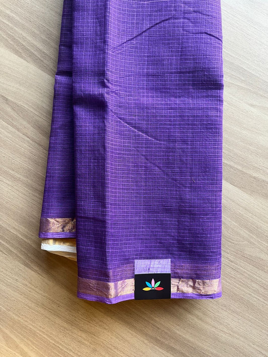 Kalamkari Pallu and Blouse Kota Cotton Saree - 20805