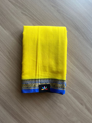 Elephant Border Narayanpet Mercerized Cotton Saree -20853-20854