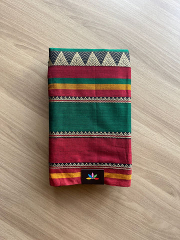 Temple Border Narayanpet Mercerized Cotton Saree -20864