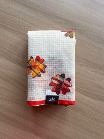 Appliqué work Kota Checks Saree (Without blouse) -23138 -23140