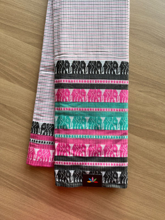 Handloom Bengal Soft Cotton Saree -21523-21524
