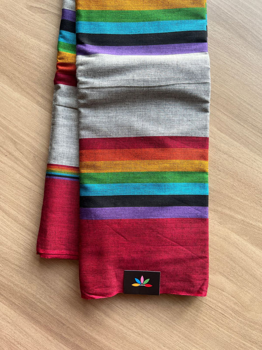 Handloom Bengal Soft Cotton Saree -22861