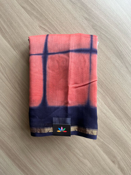 Handblock Printed Chanderi Silk Cotton Saree -22258