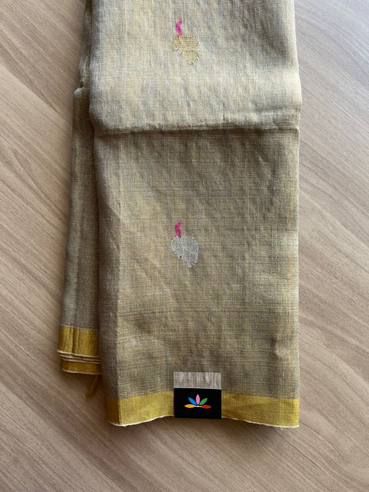 Exclusive Tissue Linen Saree - 22432