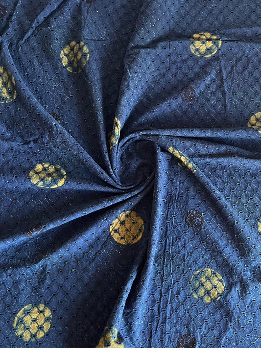 Handblock Printed Ajrakh Hakoba Fabric-22465