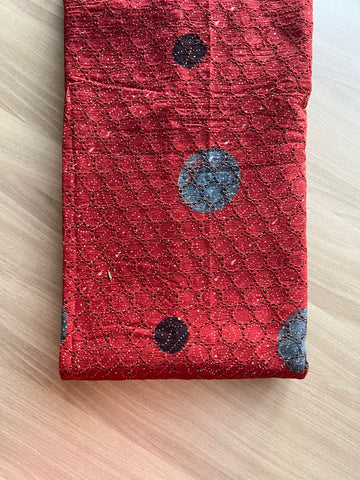 Handblock Printed Ajrakh Hakoba Fabric-22466