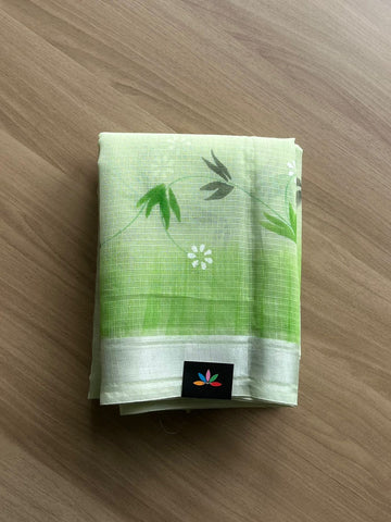 Handbrush Printed Blended Kota Saree-22711