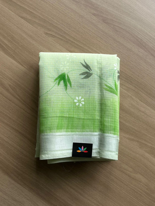 Handbrush Printed Blended Kota Saree-22711