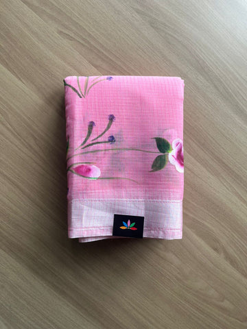 Handbrush Printed Blended Kota Saree-22712