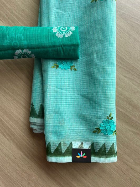 Simple Embroidery Kota Saree-22741