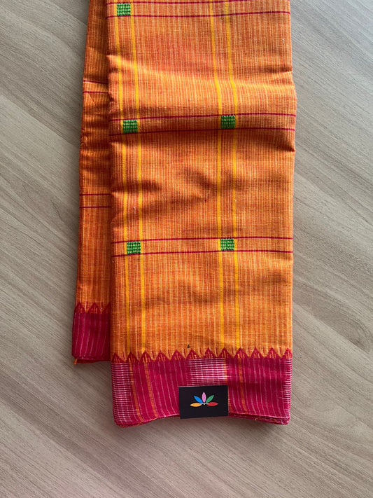 Handloom Bengal Soft Cotton Saree -22834