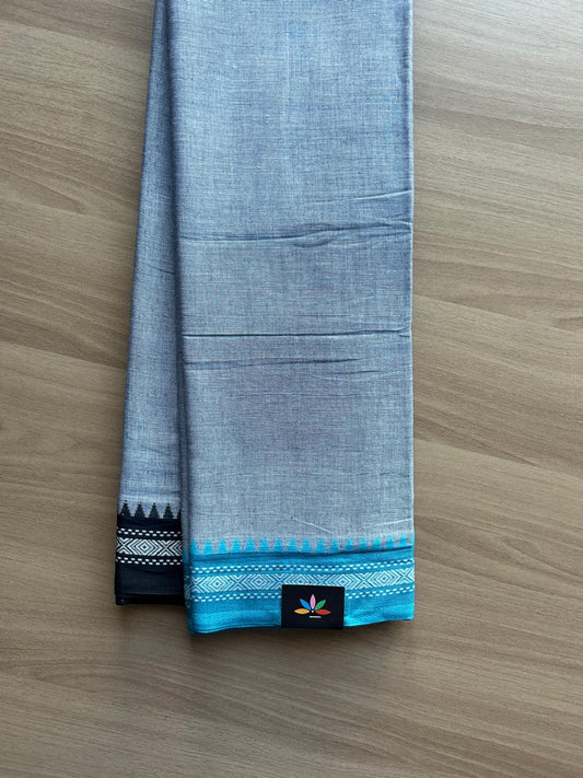 Temple Border Handloom Bengal Soft Cotton Saree -23279