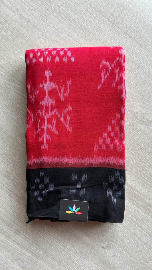 Handwoven Orissa Ikkat Cotton Saree- 25153