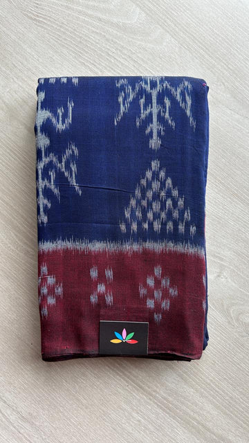 Handwoven Orissa Ikkat Cotton Saree- 25151