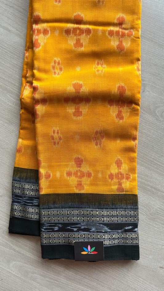 Handwoven Orissa Ikkat Cotton Saree- 25152