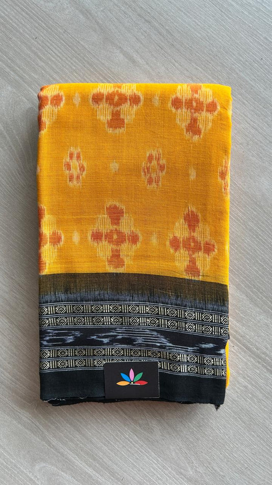 Handwoven Orissa Ikkat Cotton Saree- 25152