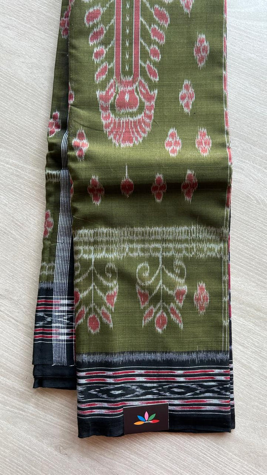 Handwoven Orissa Ikkat Cotton Saree- 25160