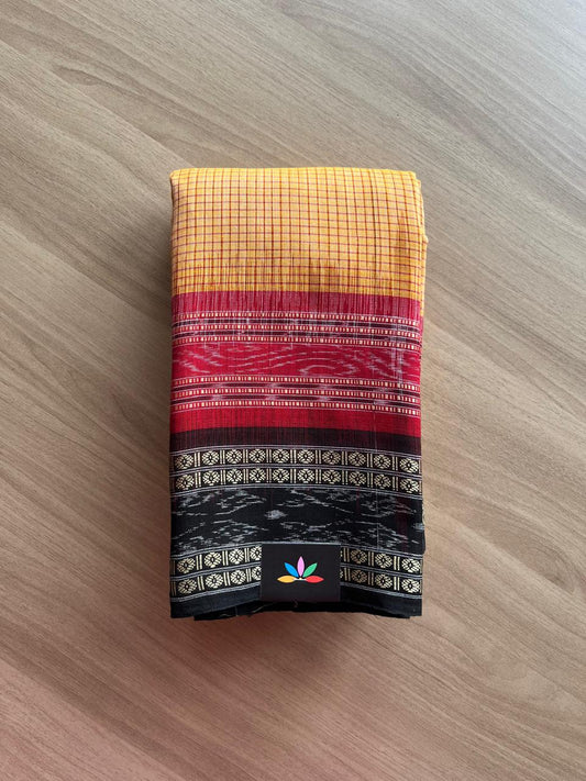 Handloom Sachipar Ikkat Cotton Saree- 23257