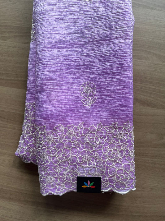 Gradient Designer Semi Organza Saree -23376