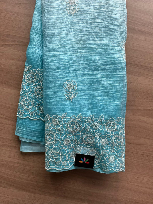 Gradient Designer Semi Organza Saree-23378