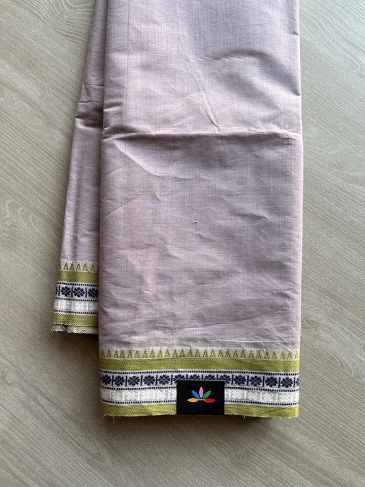 Woven Border Embroidered Pure Cotton Saree-23498