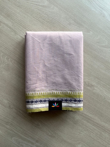 Woven Border Embroidered Pure Cotton Saree-23498