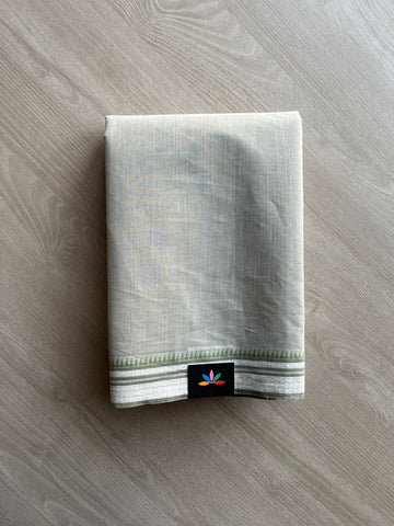 Woven Border Embroidered Pure Cotton Saree-23501