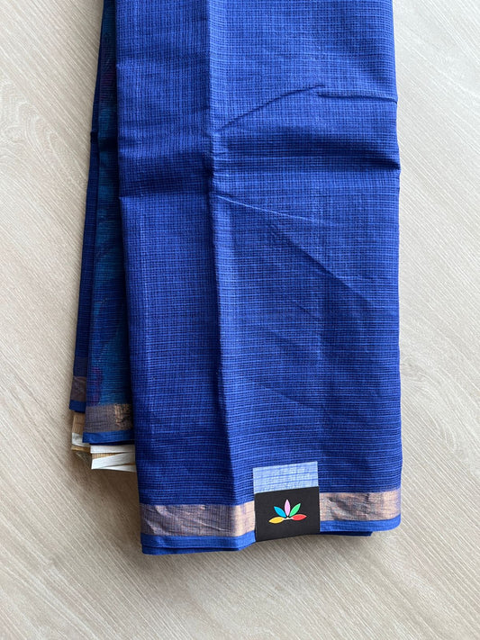 Kalamkari Pallu and Blouse Kota Cotton Saree - 23507