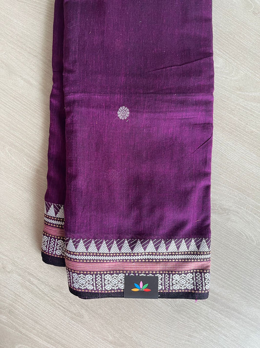 Floral Butta Bengal Soft Cotton Saree -23655