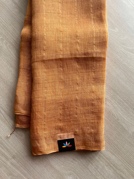 Handloom Tissue Linen Saree -23699