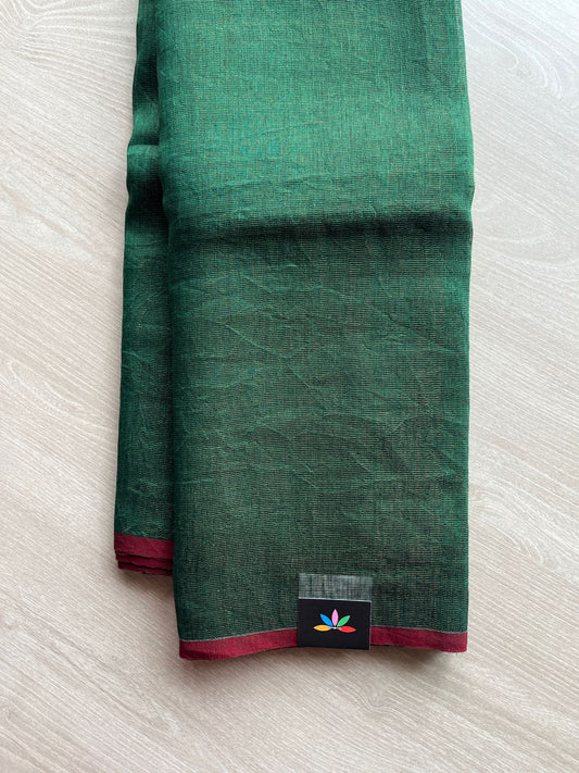 Handloom Tissue Linen Saree -23704