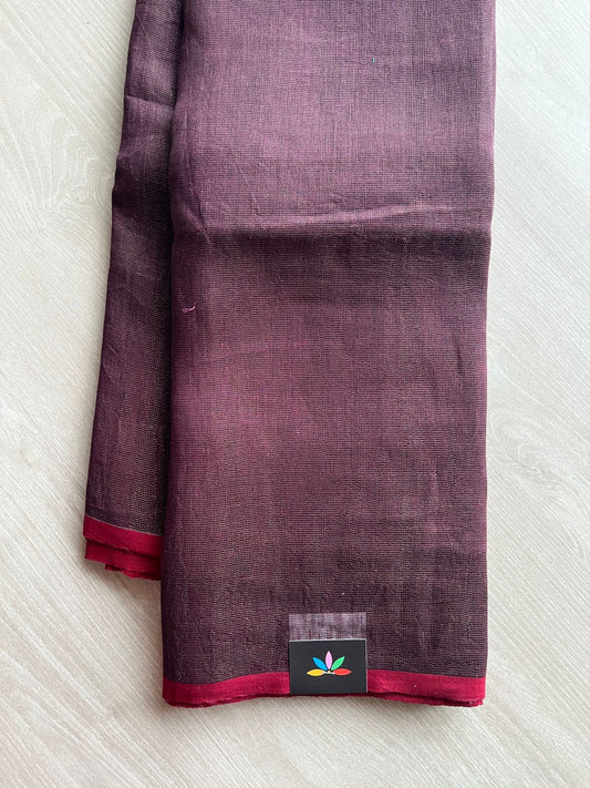 Handloom Tissue Linen Saree -23705