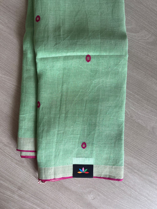 Tissue Linen Jamdani Saree -23729